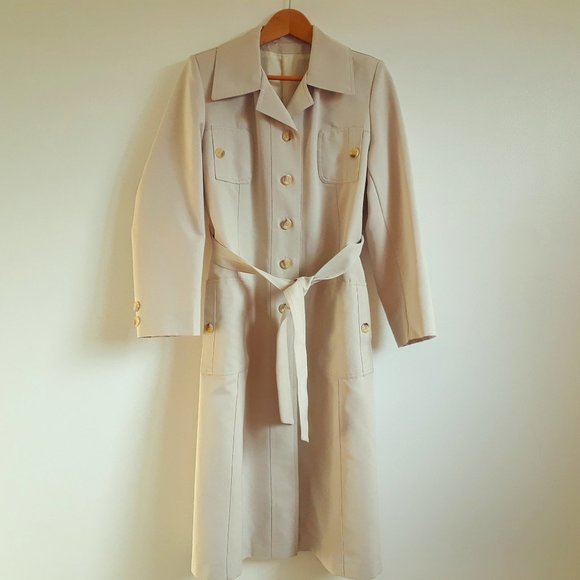 Sears Jackets & Blazers - Vintage 70s 80s Beige Trench Coat